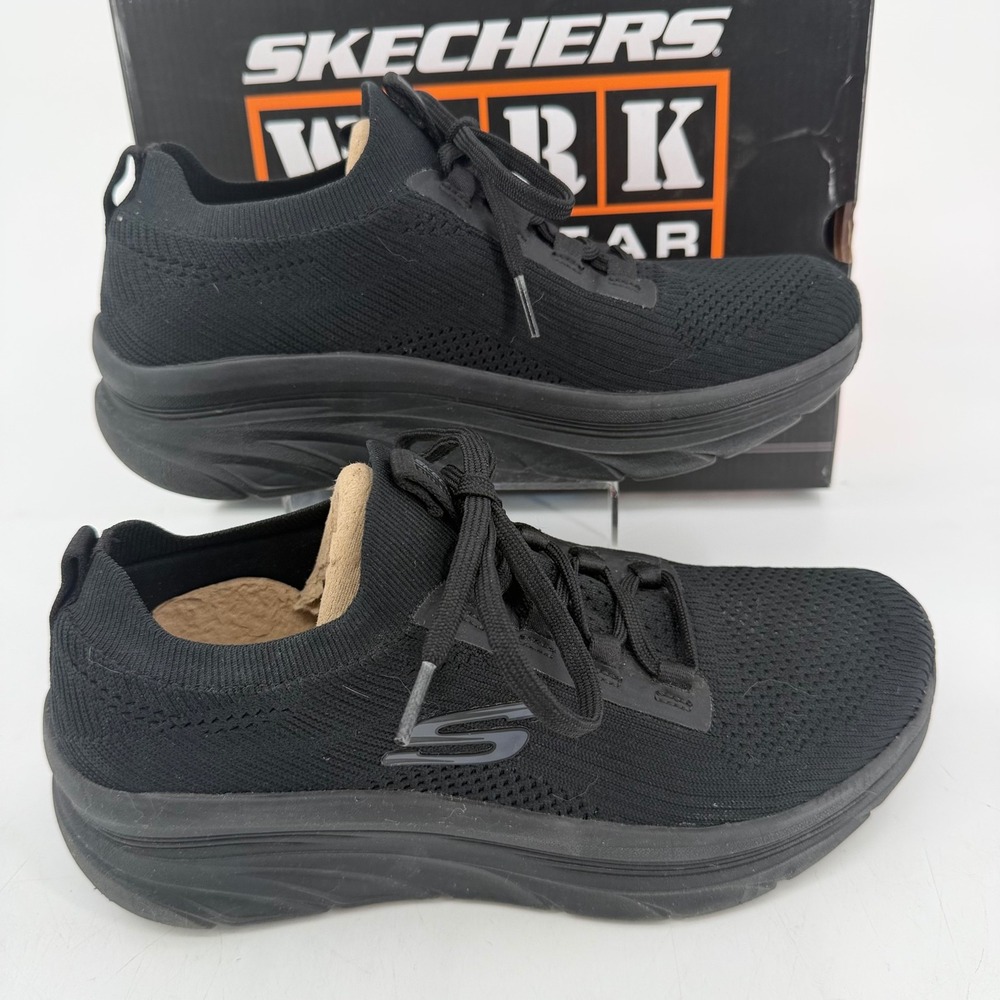 Skechers Work Relaxed Fit Women Black Slip Resistant Sneaker 250008S Size 9